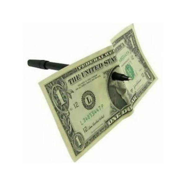 Pen through Dollar with Online Instructional Video (watch video)